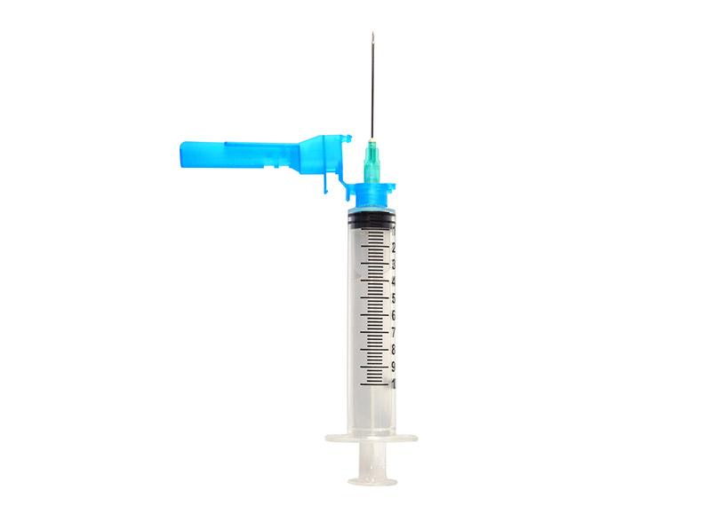 Шприц ін’єкційний безпечний, Luer Lock, 20мл, з захисним чохлом, з голкою 21G Vogt Medical